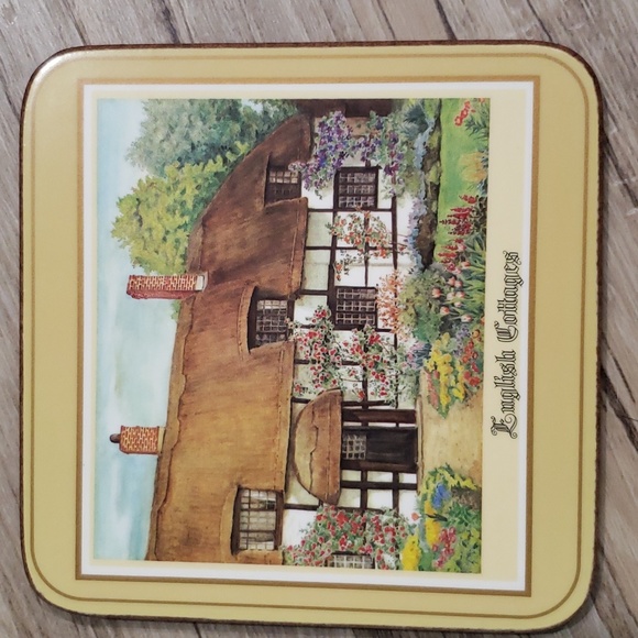 VINTAGE Pimpernel Old ENGLISH CORK COASTERS (6) SET - Picture 2 of 11